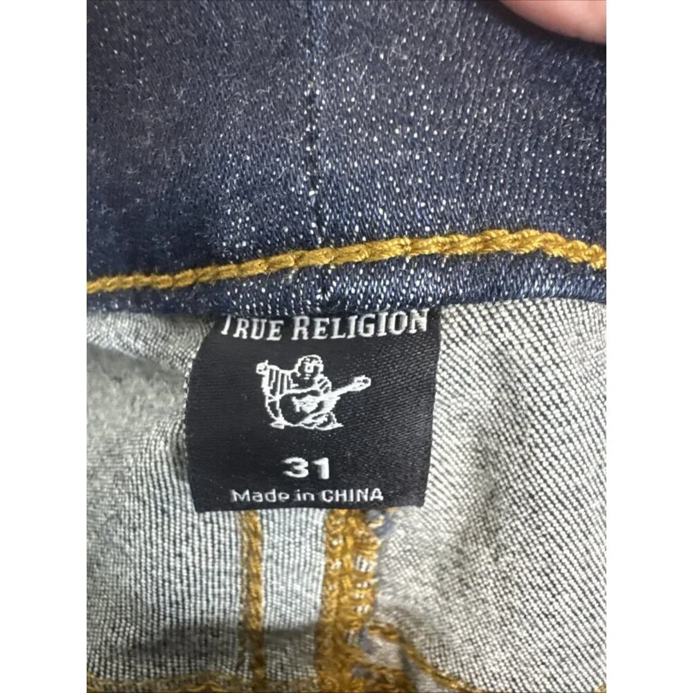 True Religion Rocco No Flap SE 31x34‎ Stretch Jeans Dark Wash